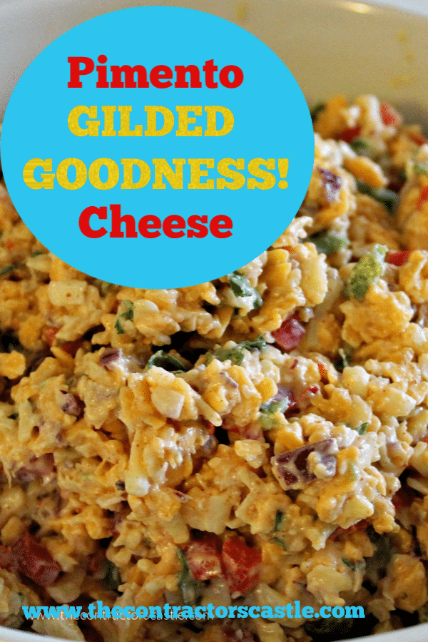 Pinterest title for pimento cheese