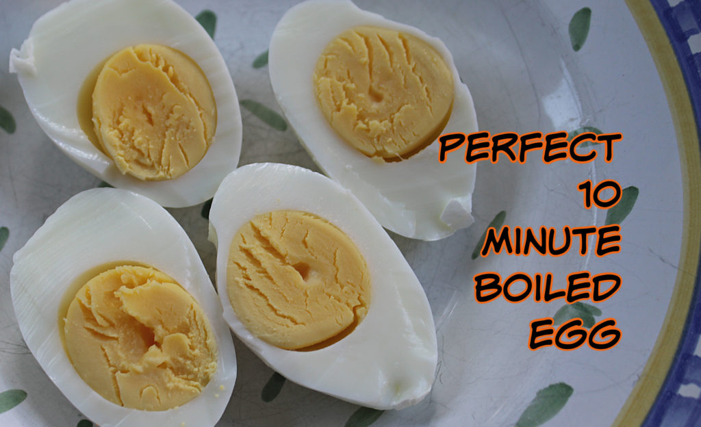 words and photos of the perfect 10 minute boiled egg