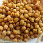 overhead airfried curry chick pea